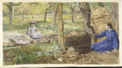 In an Orchard, Devon, by John William North
