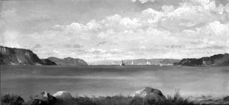 Tappan Zee, from Glenwood, by John Williamson, oil, 1872