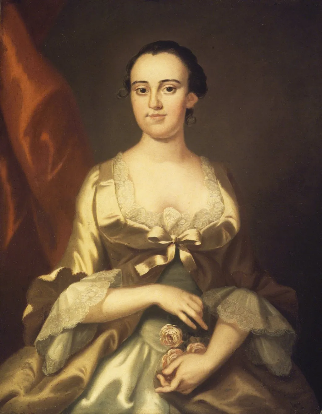 Mrs. William Allen, by John Wollaston, oil, 1756