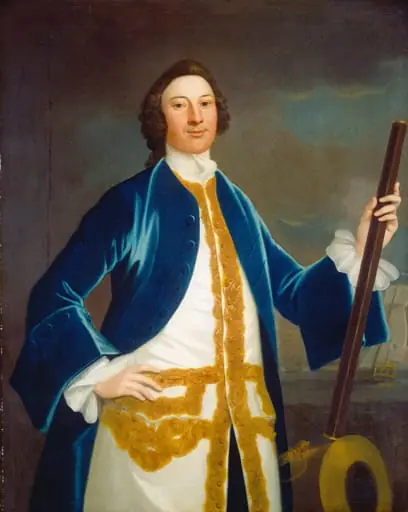 Unidentified British Navy Officer, by John Wollaston