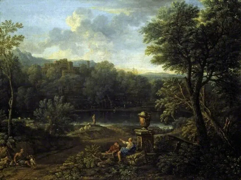 Classical landscape, by John Wootton