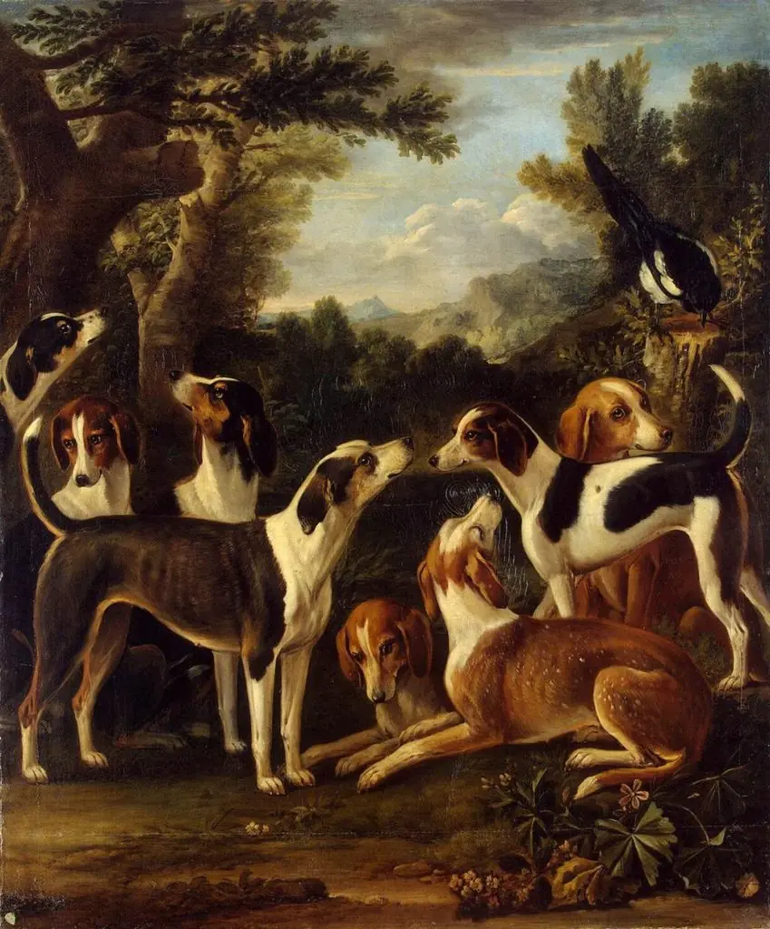 Hounds and a Magpie, by John Wootton