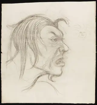 Head of a fiend, by Johnston Forbes-Robertson