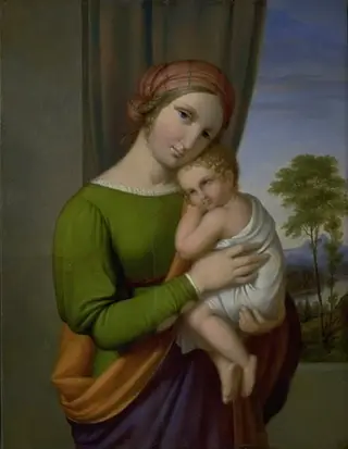 Jomfru Maria med Jesusbarnet, by Johan Ludwig Lund
