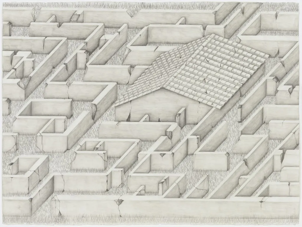 Untitled, by Jon Widman, graphite, 2001