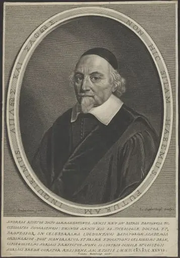 Portrait of André Rivet, by Jonas, Suyderhoef