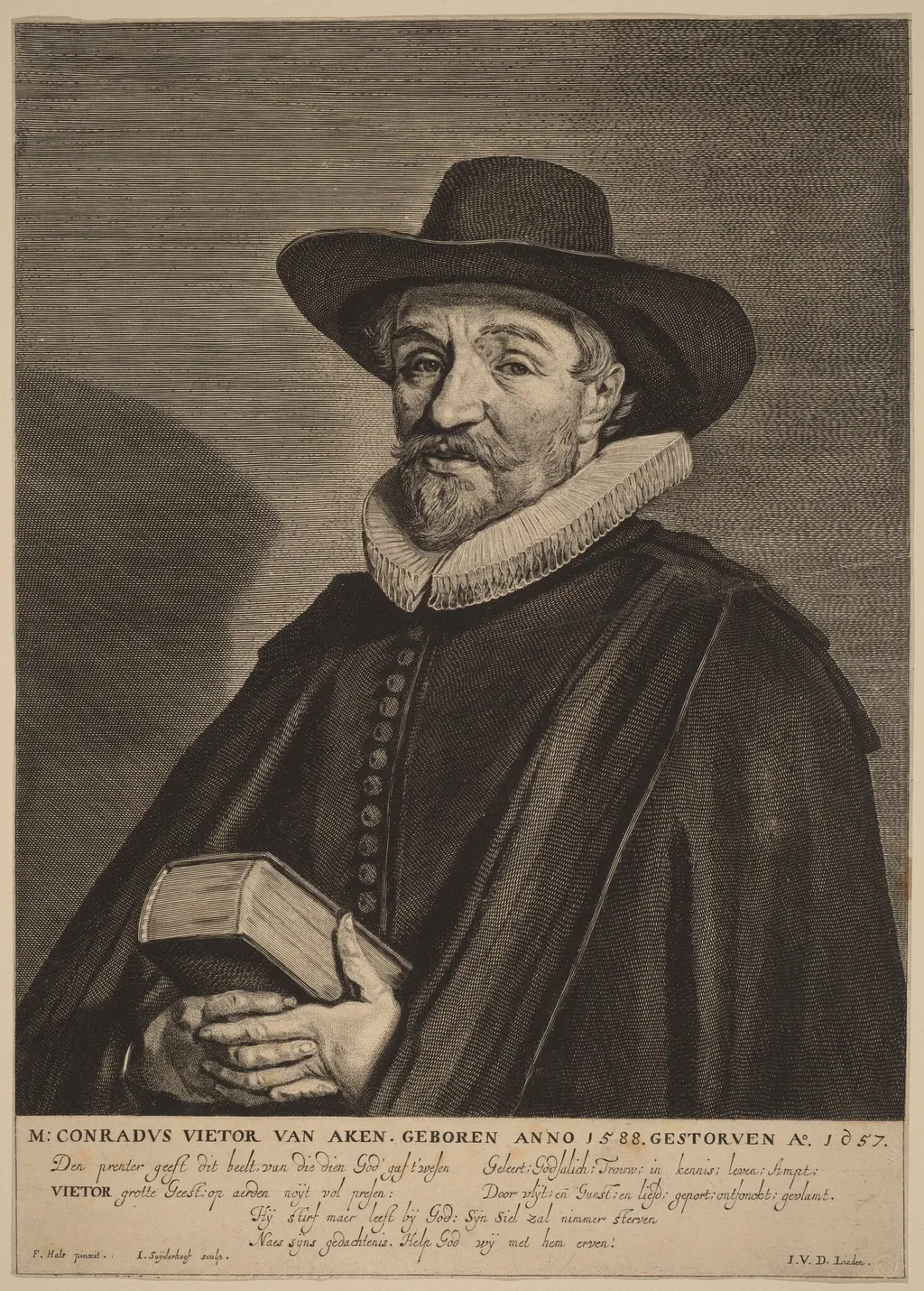 Conrad Vietor van Aken, by Jonas Suyderhoff, ink, 1657