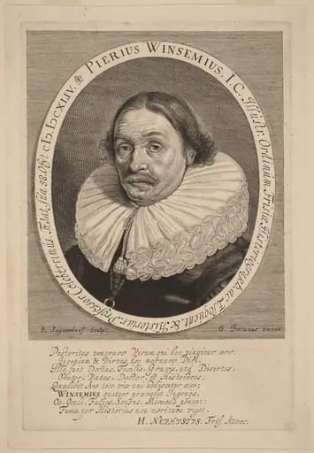 Petrus Winsemius, by Jonas Suyderhoff