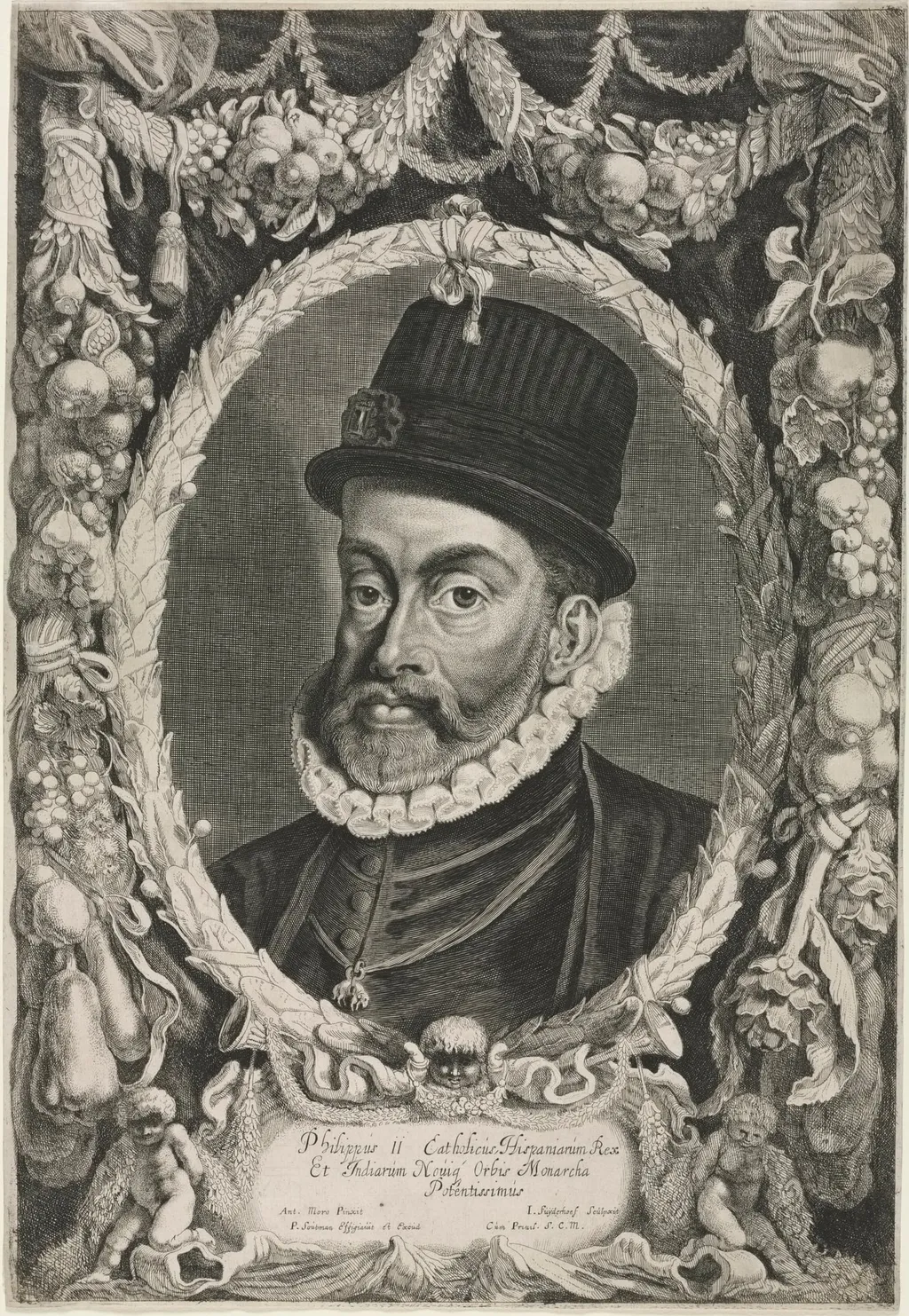 Portrait of Philip II, King of Spain, by Jonas Suyderhoff, 1644