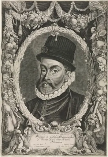 Portrait of Philip II, King of Spain, by Jonas Suyderhoff