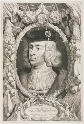 The Dukes of Burgundy:  No. 8.  Portrait of Philippe I (the Handsome) of Castile, by Jonas Suyderhoff