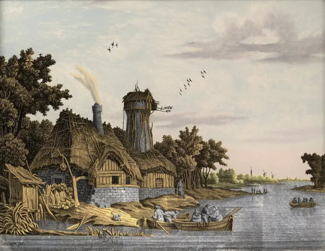 Mill along a River