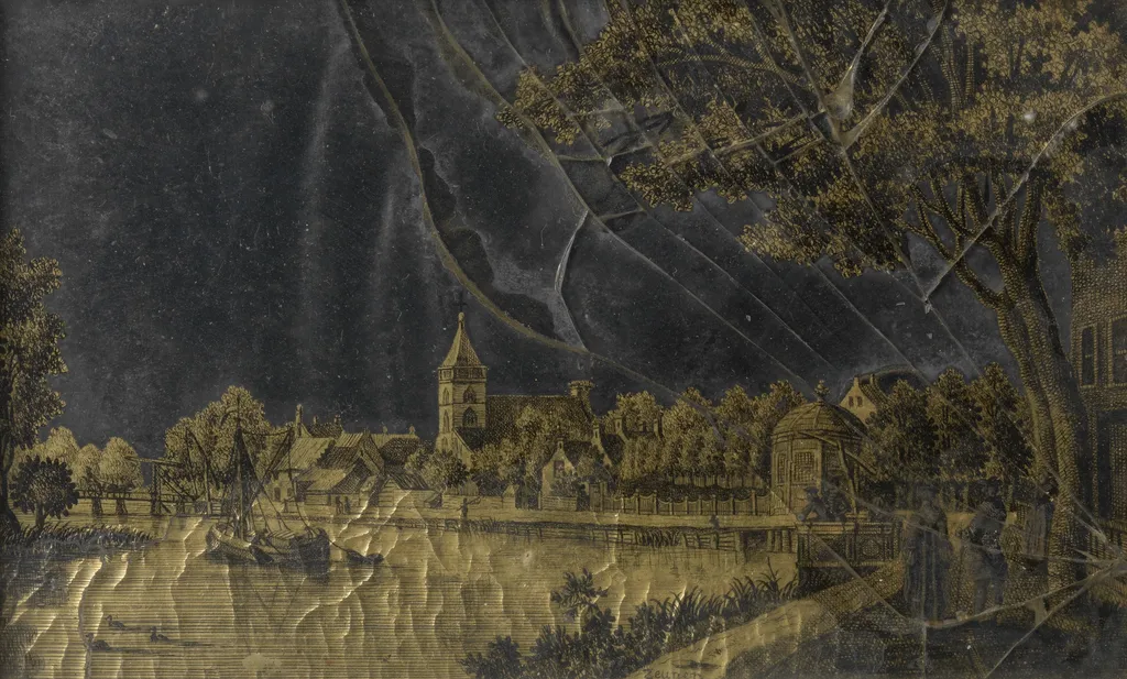 View of the Town of Vreeland on the Vecht River, by Jonas Zeuner, unspecified, 1796
