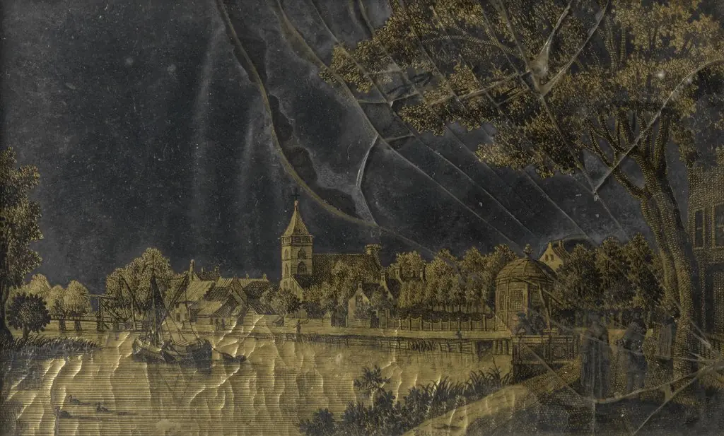 View of the Town of Vreeland on the Vecht River, by Jonas Zeuner