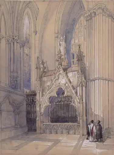 Monument of Archbishop Greenfield in the Eastern Aisle of the North Transept of York Minster, by Jonathan Richardson