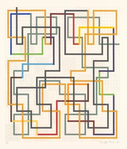 '63 of the Knight's moves in chess covering each of the chessboard's squares in turn', by Jonathan Turner