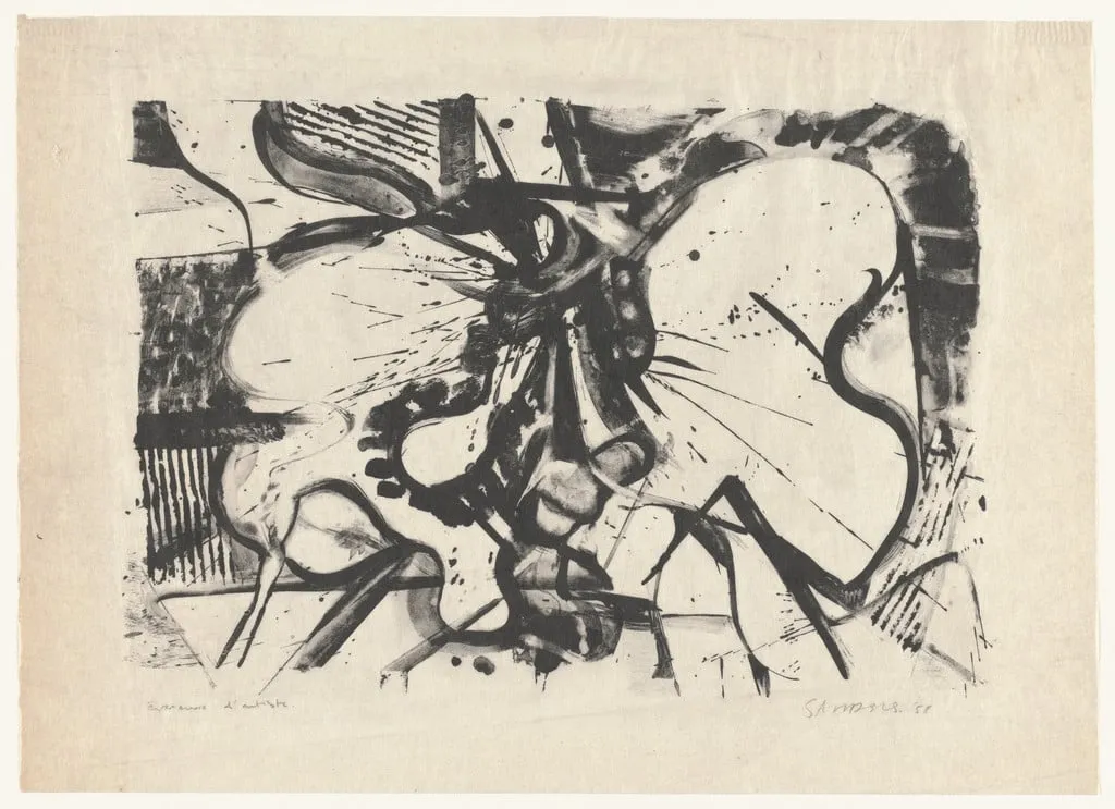 Untitled, by Joop Sanders, ink, 1958