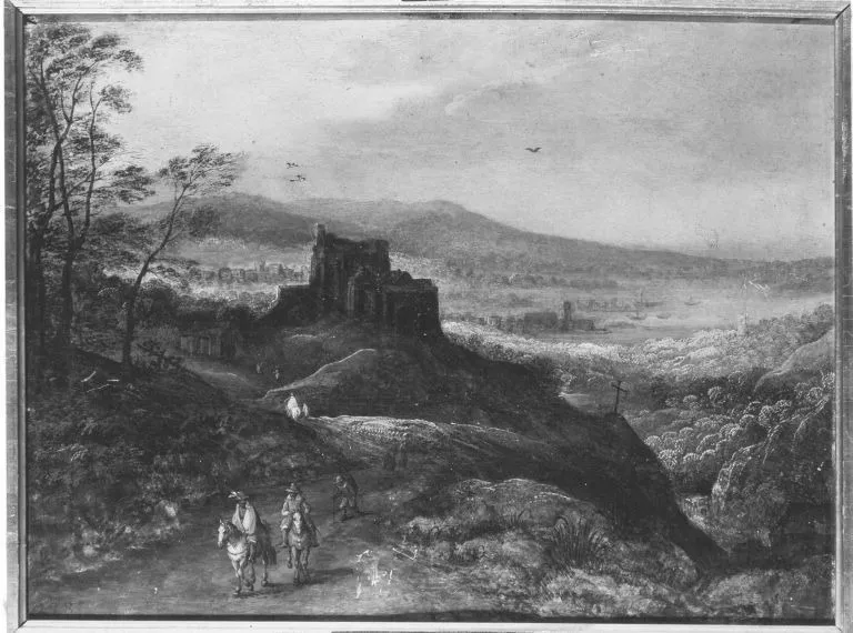 Landschaft mit Schloss (Art des), by Joos de Momper the Younger, unspecified, 1600