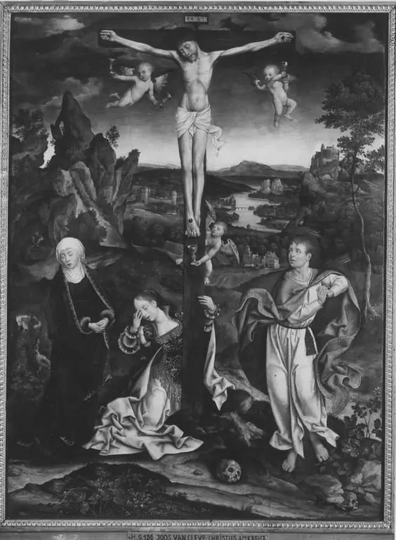 Christ on the Cross, by Joos van Cleve