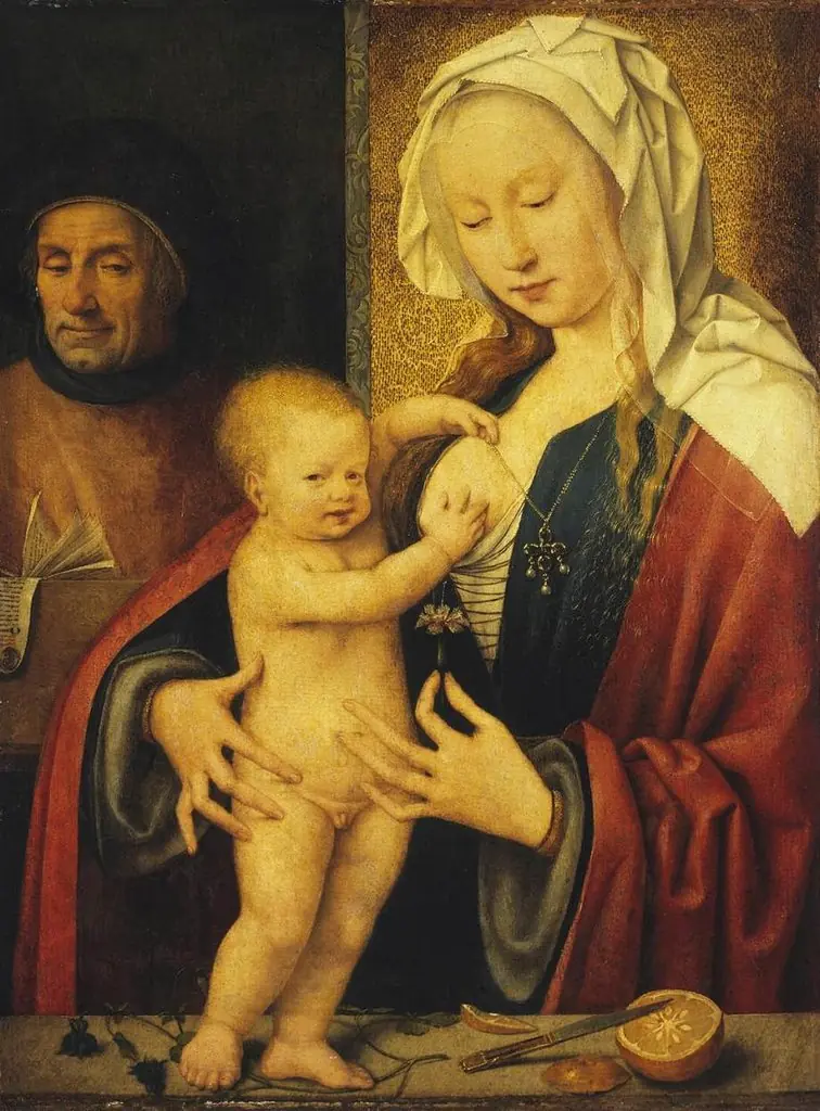 Holy Family, by Joos van Cleve