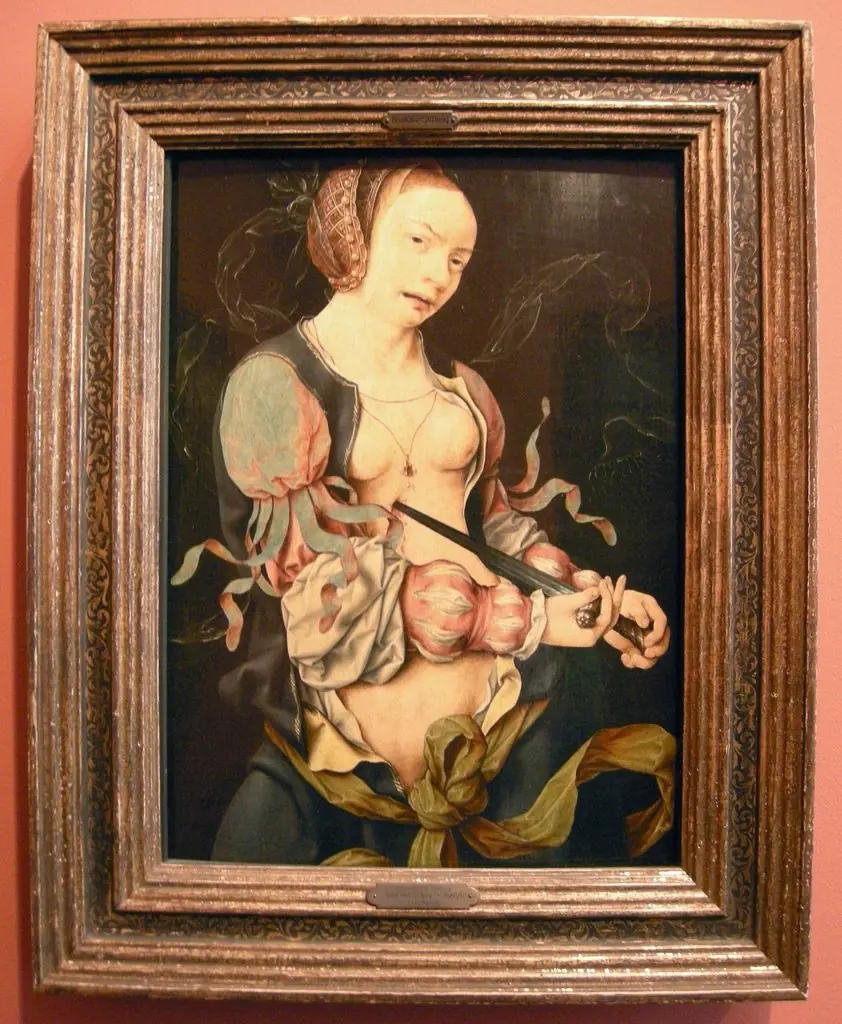 Lucretia, by Joos van Cleve