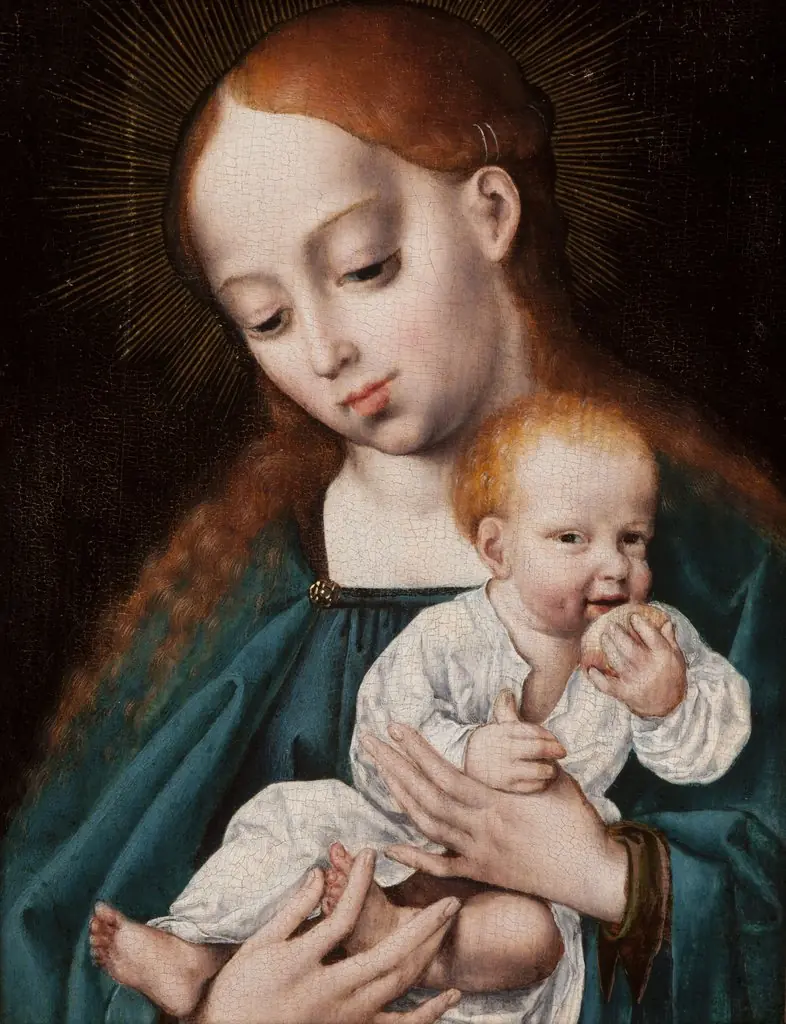 Madonna and Child Eating an Apple, by Joos van Cleve