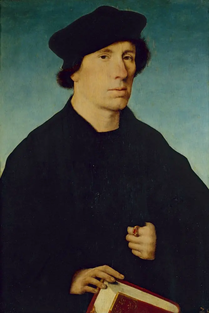 Portrait of a Beardless Man, by Joos van Cleve