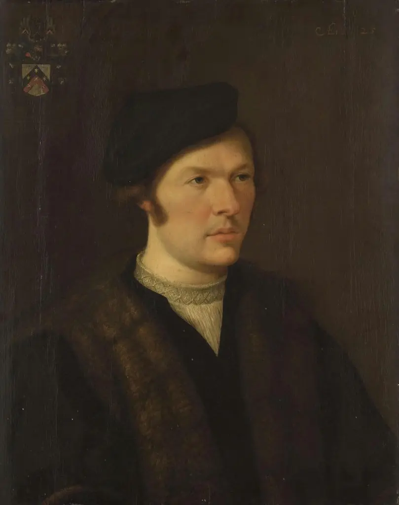 Portrait of a Gentleman [possibly Nicasius Hanneman], by Joos van Cleve