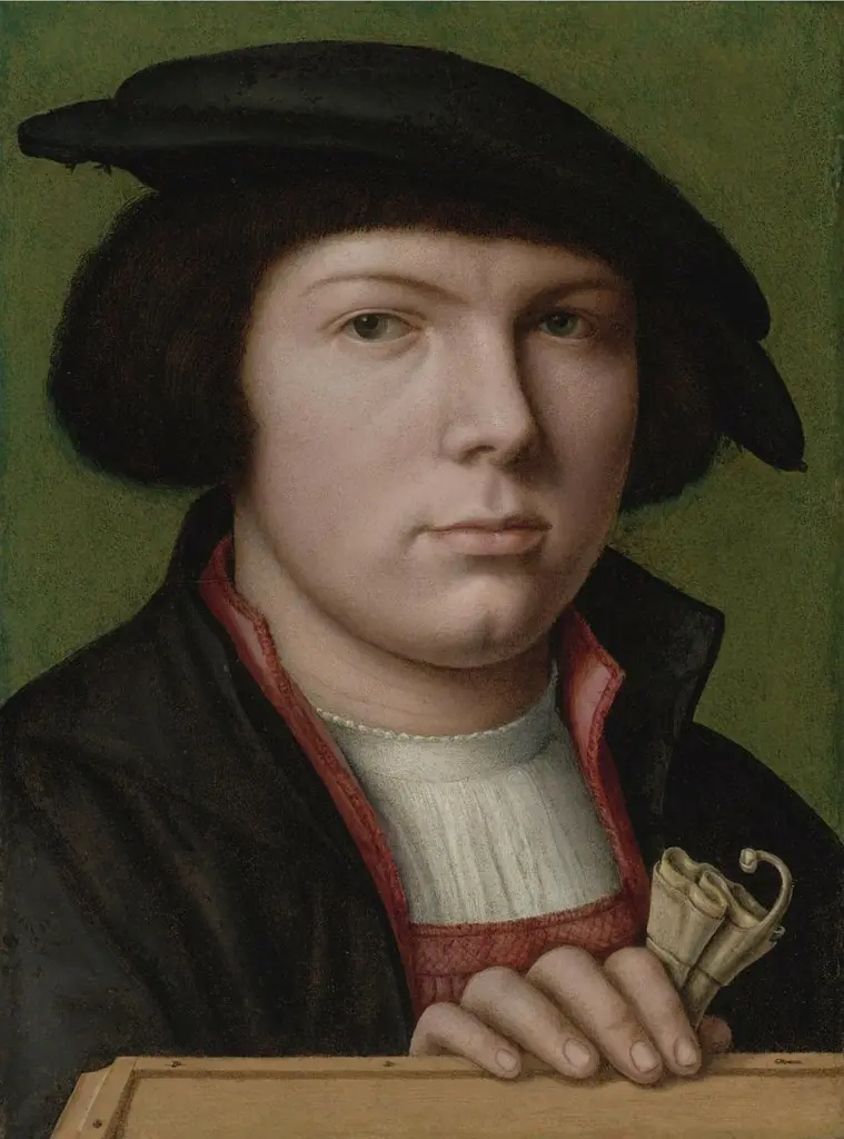 Portrait of a young man, by Joos van Cleve