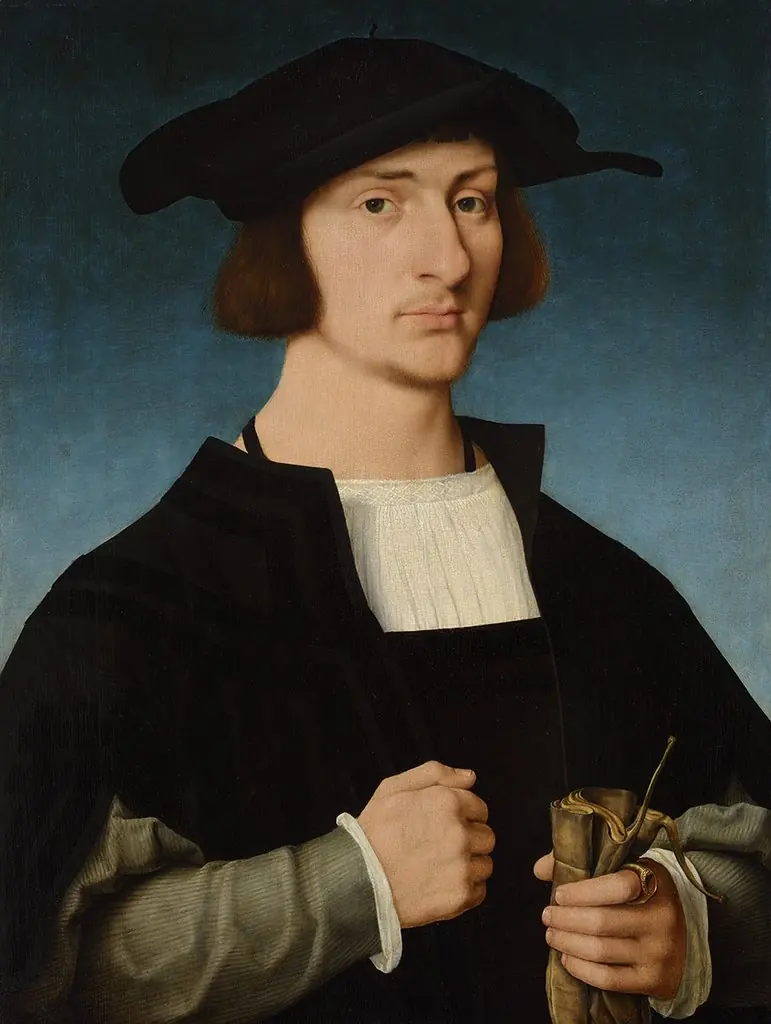 Portrait of a Young Man (Lyons), by Joos van Cleve