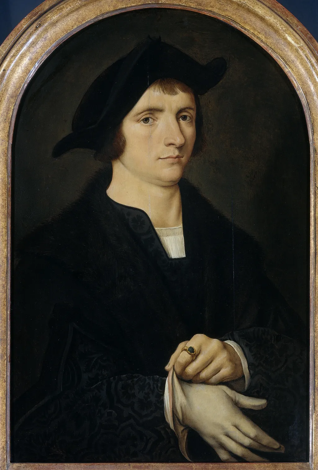 Portrait of Joris Vezeleer, by Joos van Cleve, oil, 1518