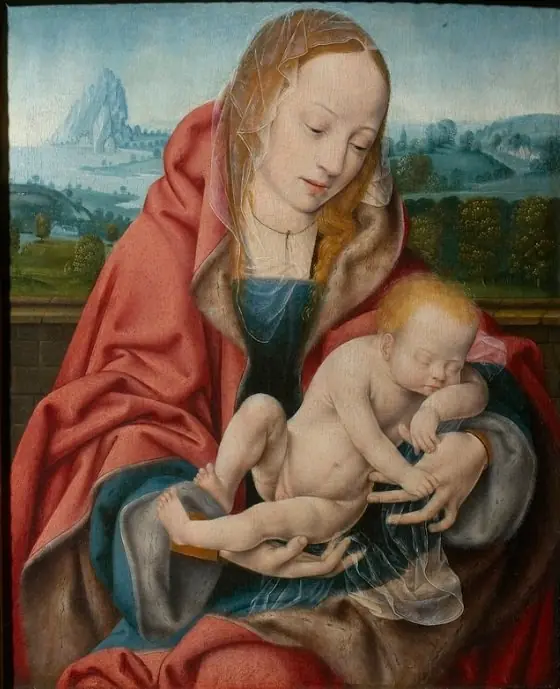 The Virgin with the Sleeping Child, by Joos van Cleve