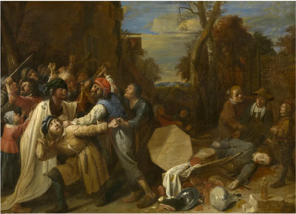 Death is Fierce and Quick, by Joos van Craesbeeck, oil, 1640