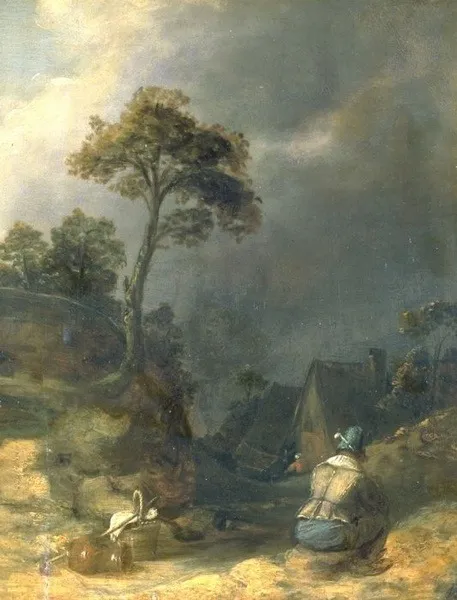 Der müde Wanderer, by Joos van Craesbeeck, paint, 1637