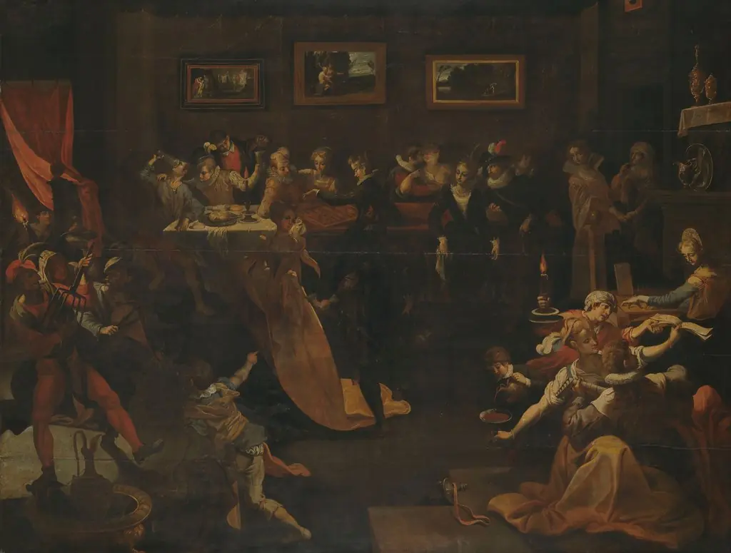 Night Banquet and Masquerade, by Joos van Winghe