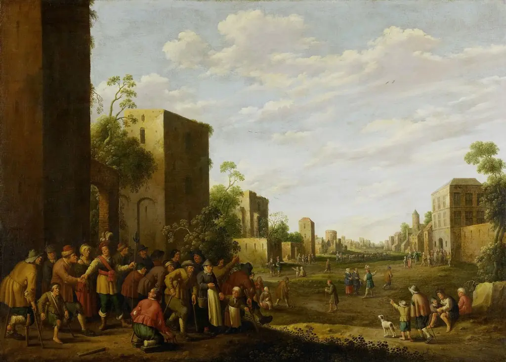 Housing the poor, by Joost Cornelisz Droochsloot