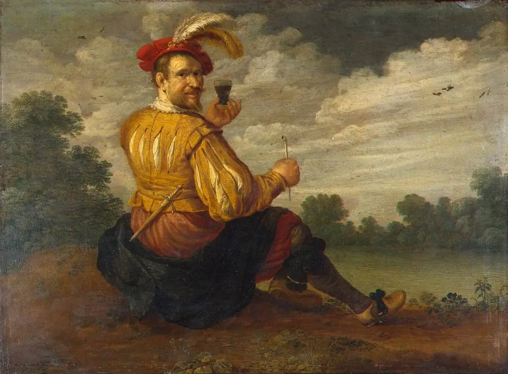 Self-Portrait in a Landscape, by Joost Cornelisz Droochsloot