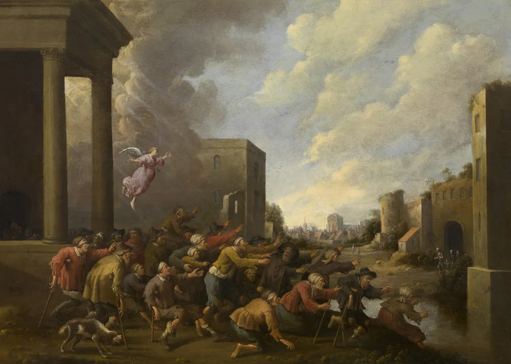 The Pool of Bethesda, by Joost Cornelisz Droochsloot, oil, 1636