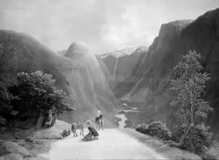 Jordalsnuten. Stalheim, 1850