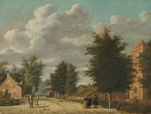 View of the Village of Eemnes, by Jordanus Hoorn