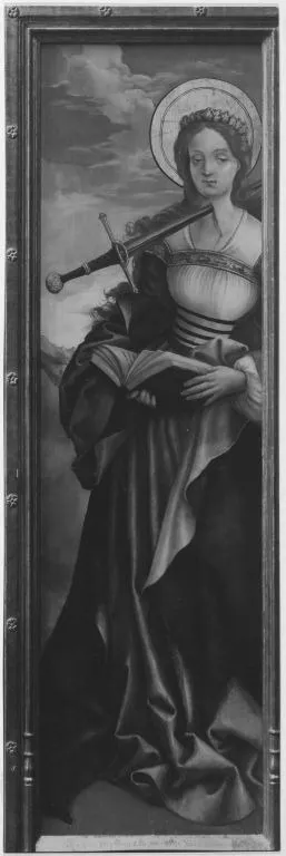 St. Lucy, by Jörg Breu the Elder, paint, 1614