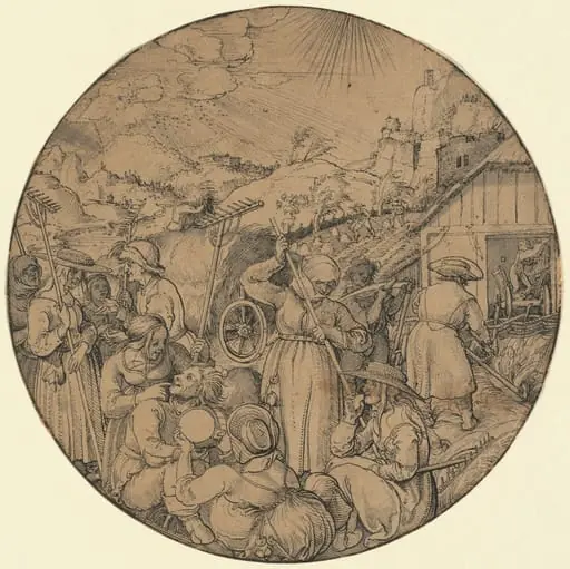 The Hay Harvest (June), by Jörg Breu the Elder