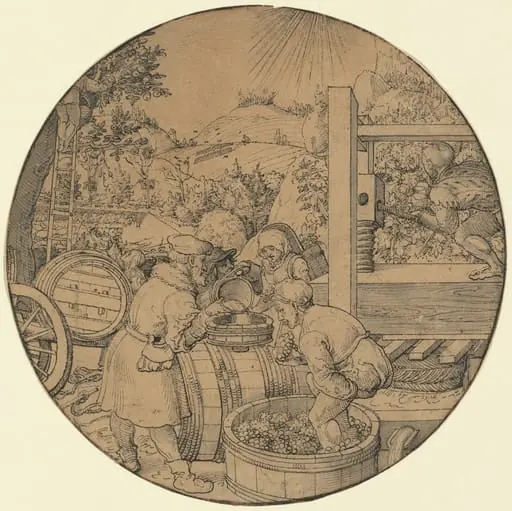 The Wine Harvest (September), by Jörg Breu the Elder