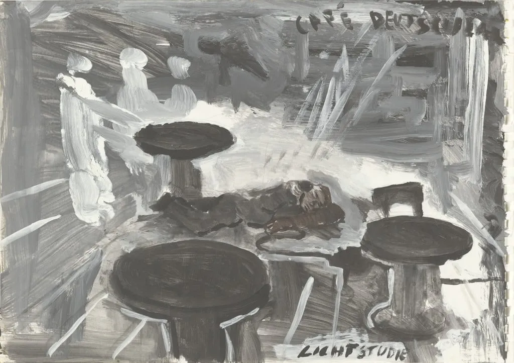 Untitled, by Jörg Immendorff, gouache, 1979