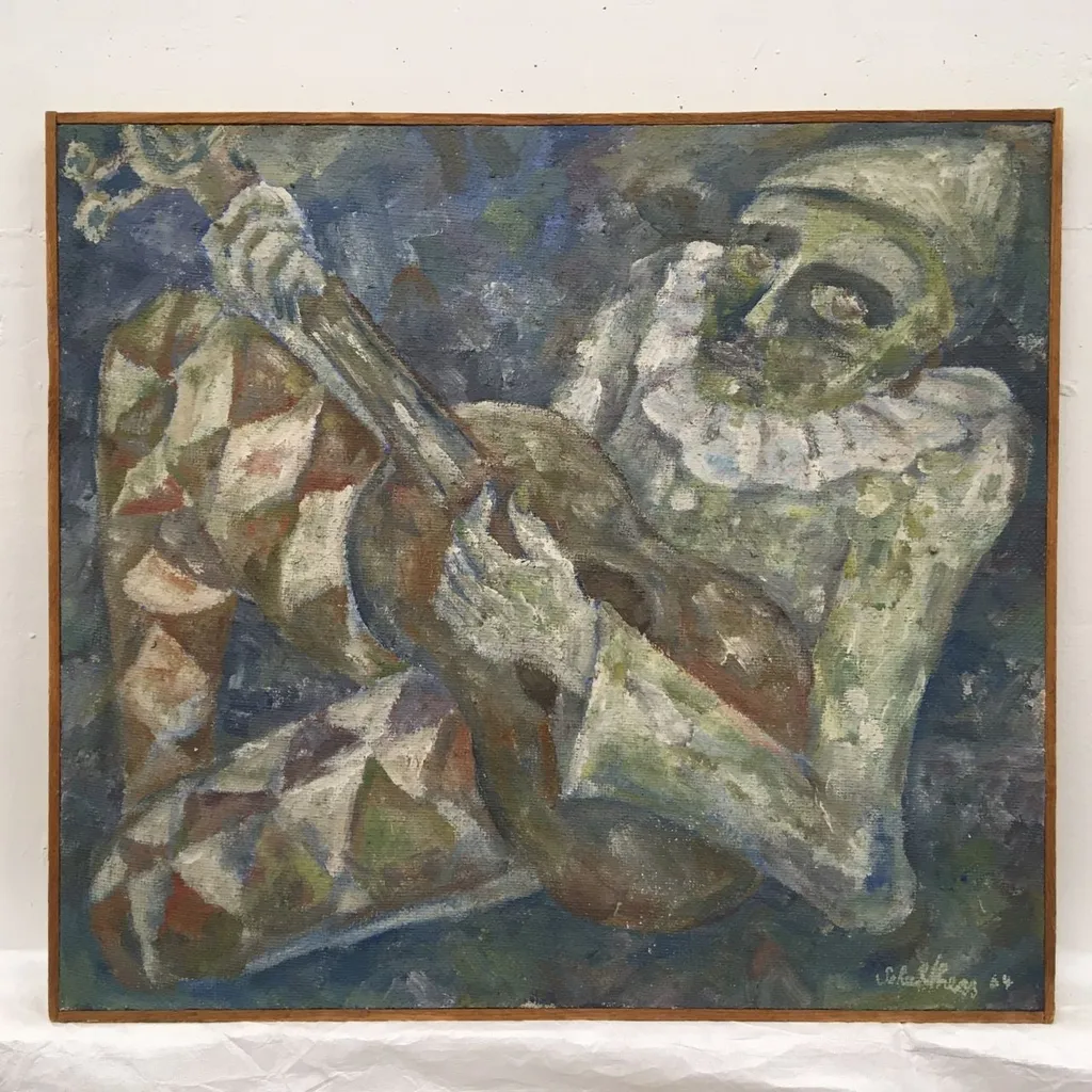 Schuldhess, Jörg Shimon - Gemälde, Musiker, by Jörg Shimon Schuldhess, 1964