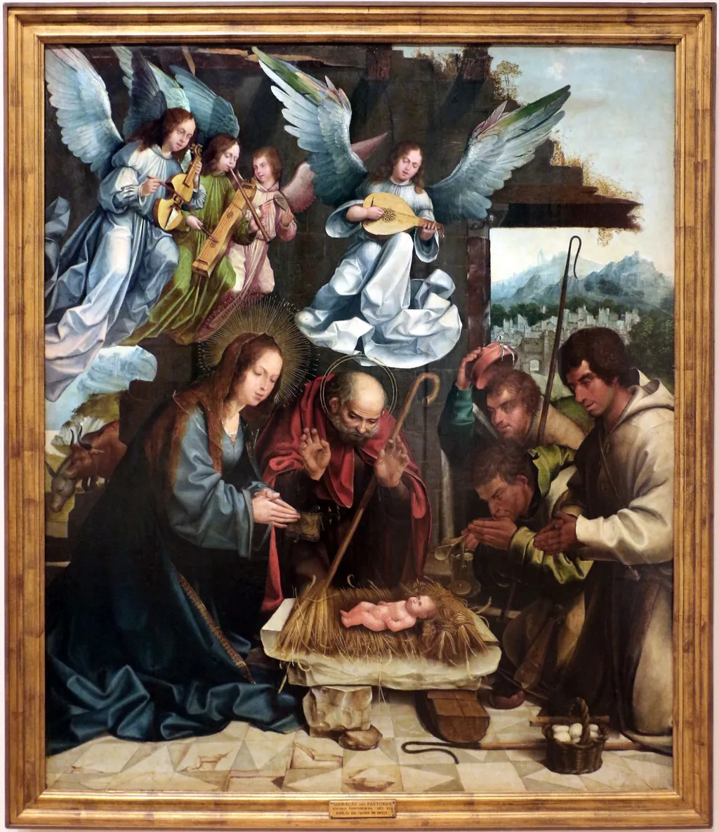 Adoration of the Shepherds, by Jorge Afonso, unspecified, 1515