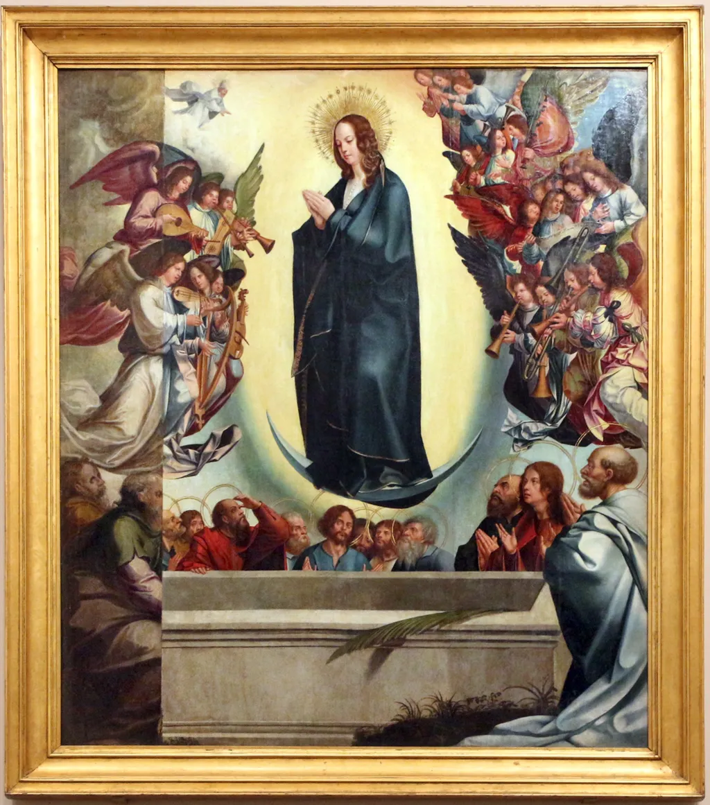Assumption of the Virgin, by Jorge Afonso, oil, 1515