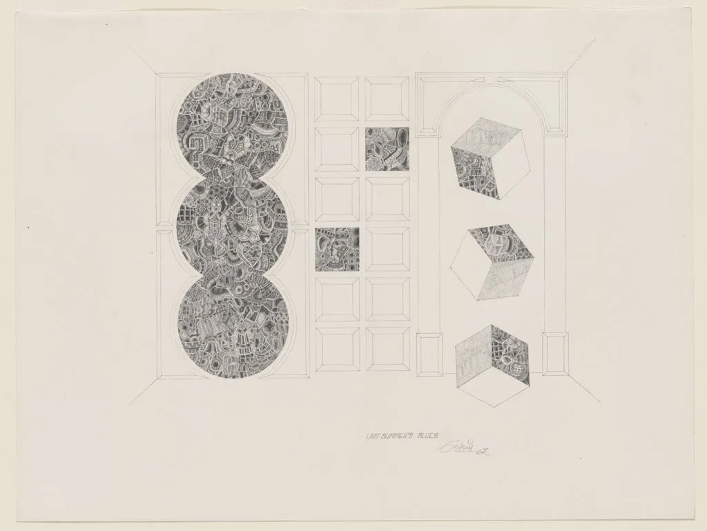 Untitled, by Jorge Tapia, graphite, 1967