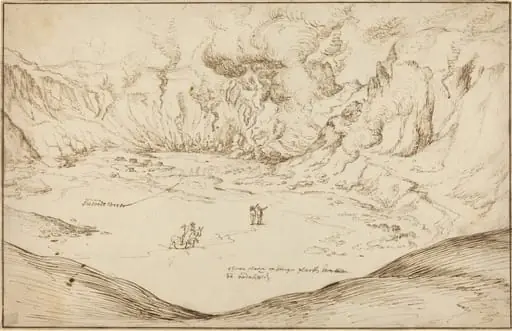 Forum Vulcani: The Hot Springs at Pozzuoli, by Joris Hoefnagel