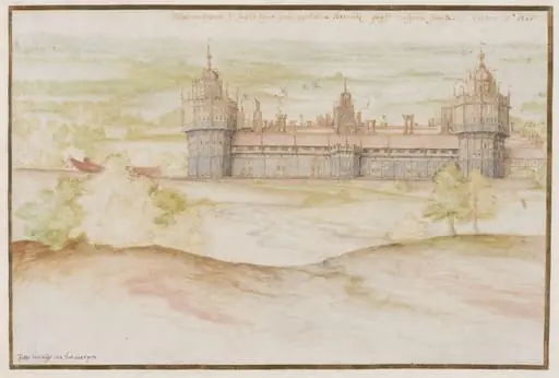 Nonsuch Palace from the South, by Joris Hoefnagel
